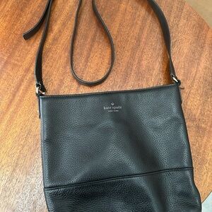 Kate Spade Black Pebbled Leather Shoulder Bag
